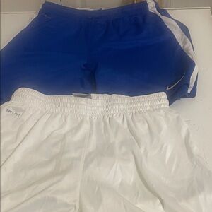 Nike Blue and White Dri-FIT Shorts Set